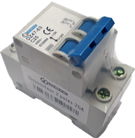 Disjoncteur 2 poles 25A