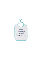 BAVOIR TENDER BLANC/BLEU CIEL