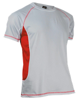 T-SHIRT DRY SKIN ITALY BLANC - ROUGE L